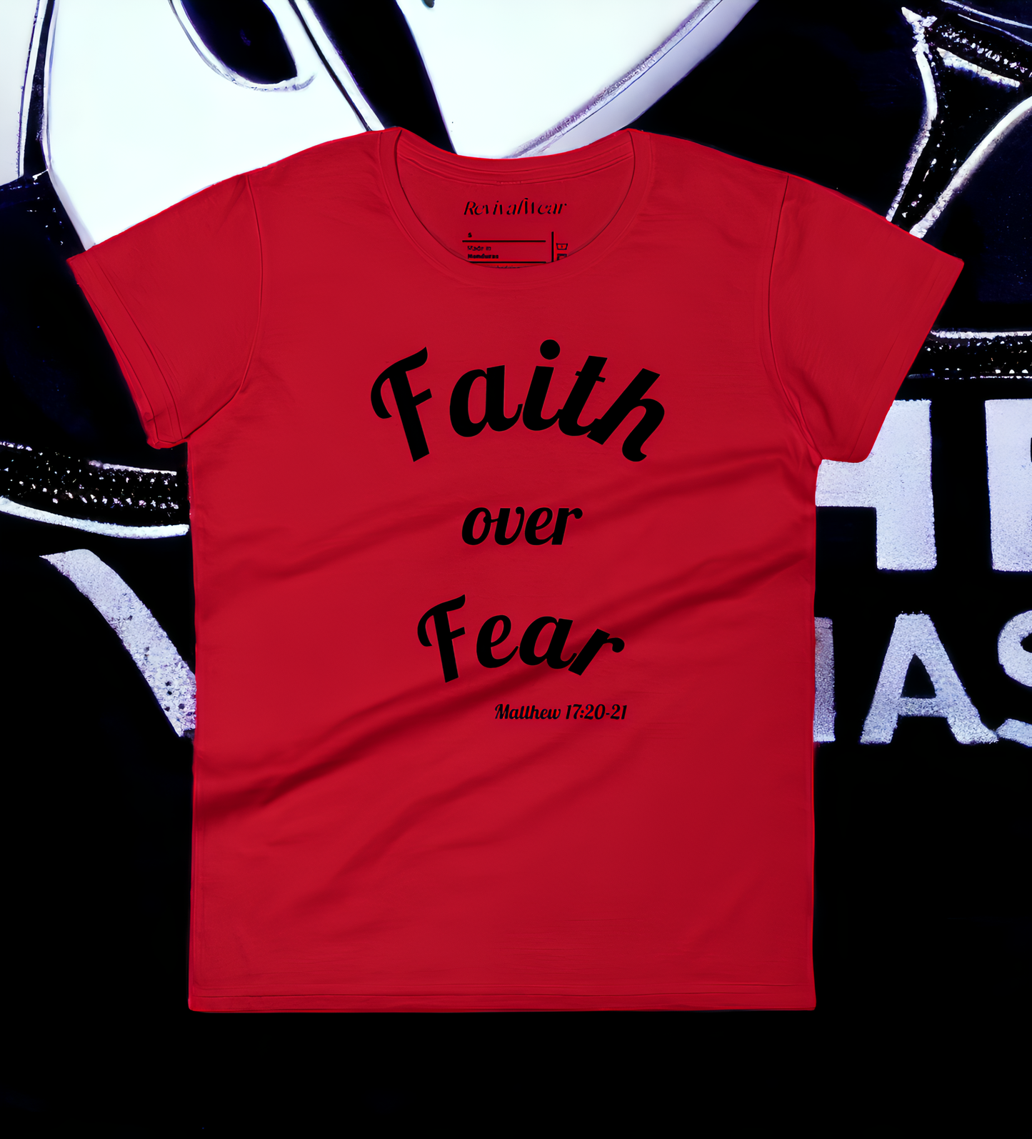 Faith Over Fear Women's Christian short sleeve t-shirt