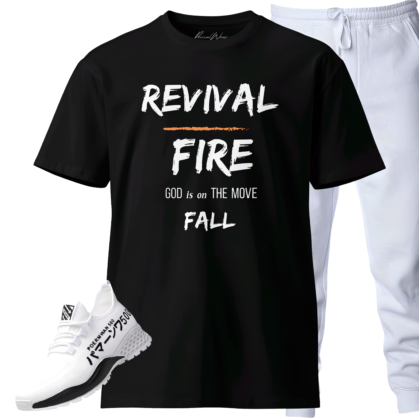 Revival Fire Fall Men's premium Christian T-Shirt