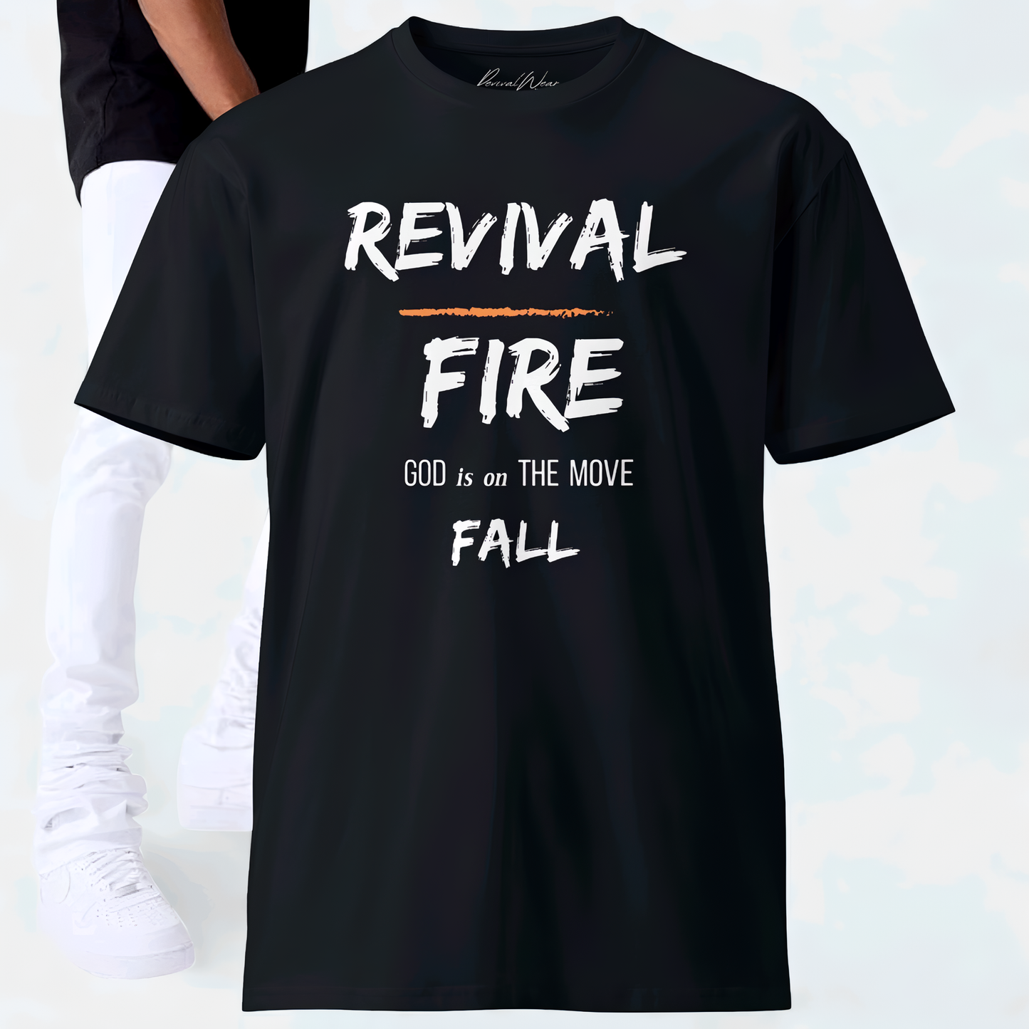 Revival Fire Fall Men's premium Christian T-Shirt