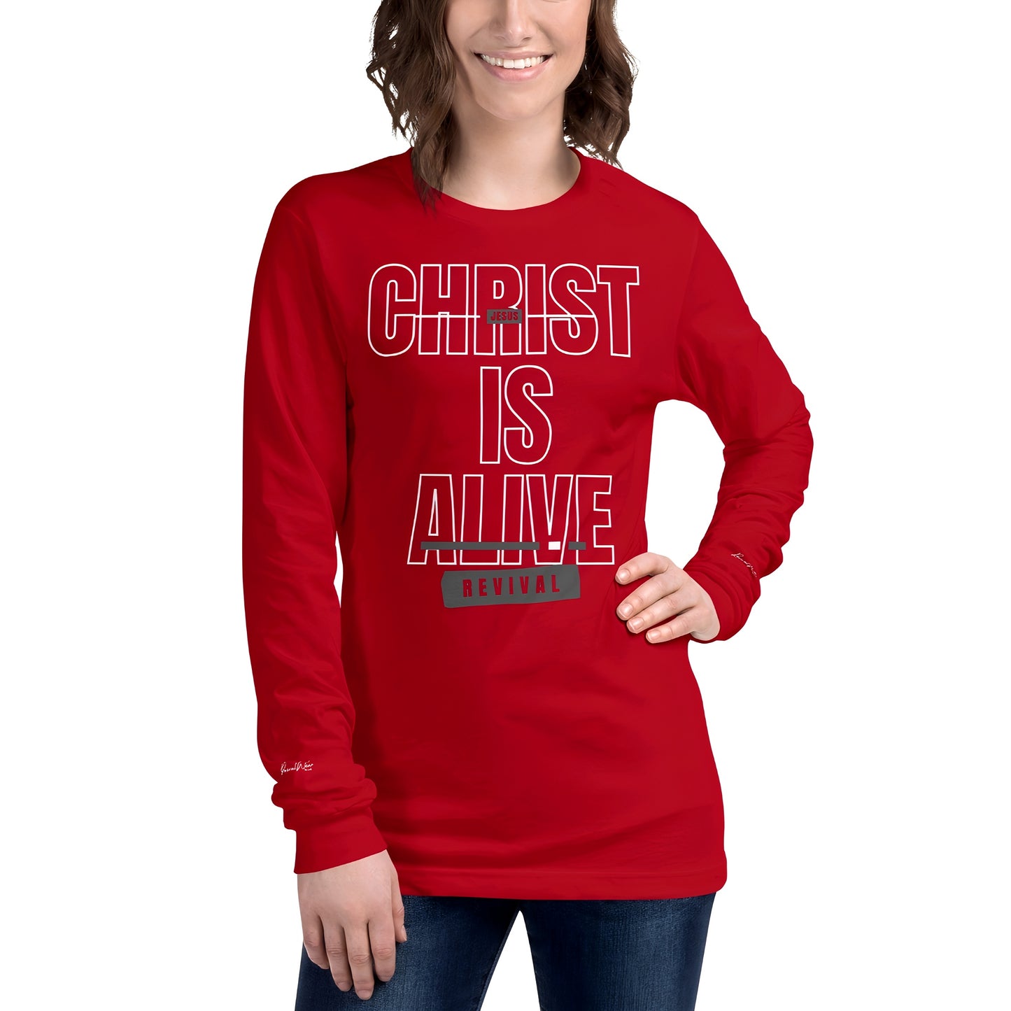 Christ is Alive Long Sleeve Christian Tee