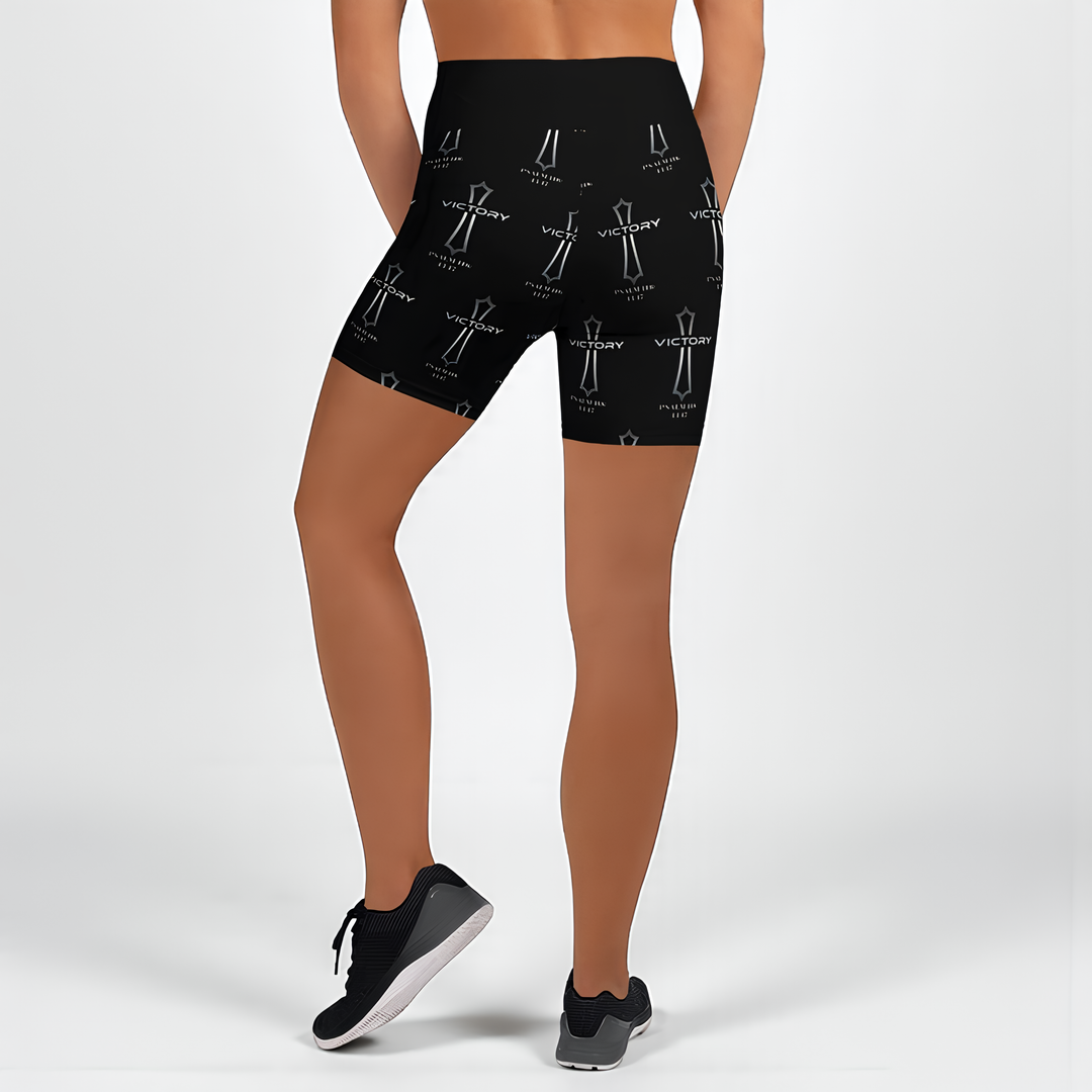 Victory in Jesus Activewear Shorts
