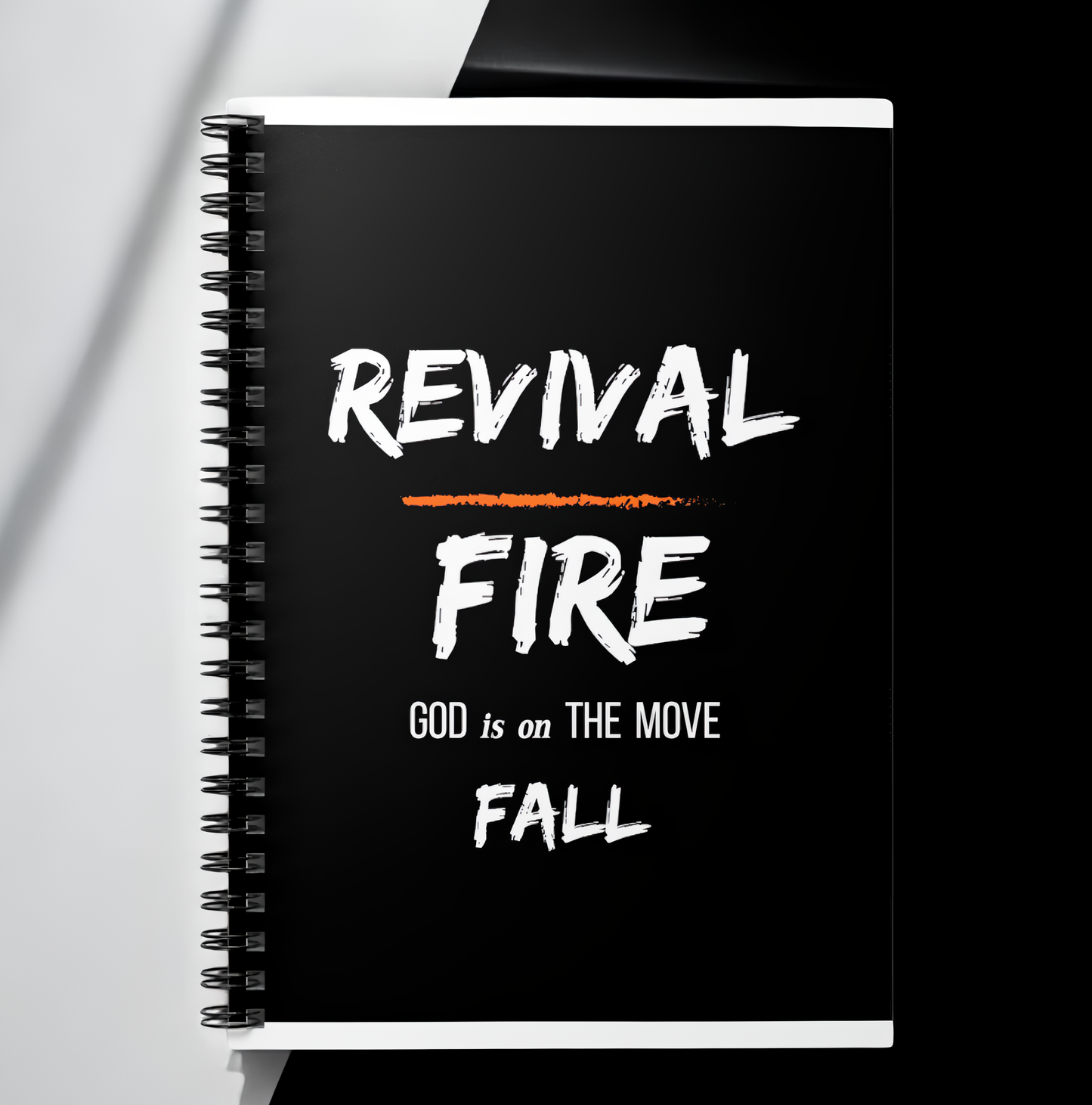 Revival Fire Fall Christian Notebook - Ruled Line