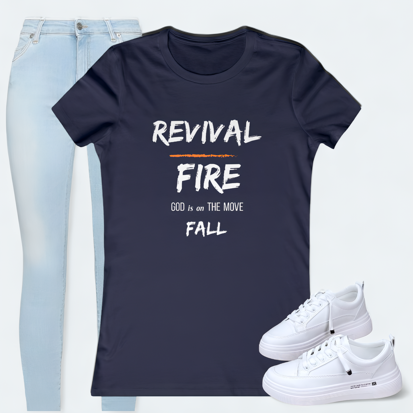 Revival Fire Fall Christian Women's Tee