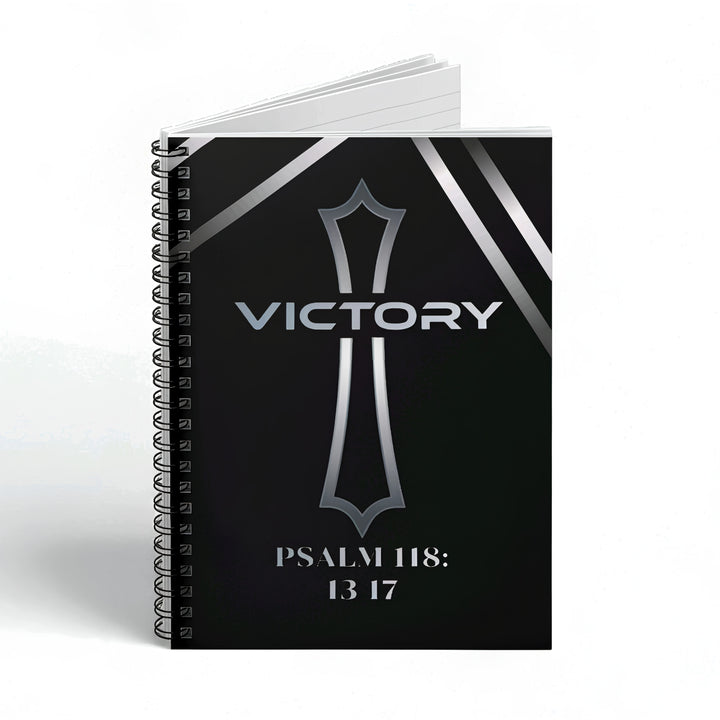 Victory Spiral Notebook - Inspirational Journal, Christian Gifts, Bible Verse Notepad, Jesus Stationery, Encouragement Gift