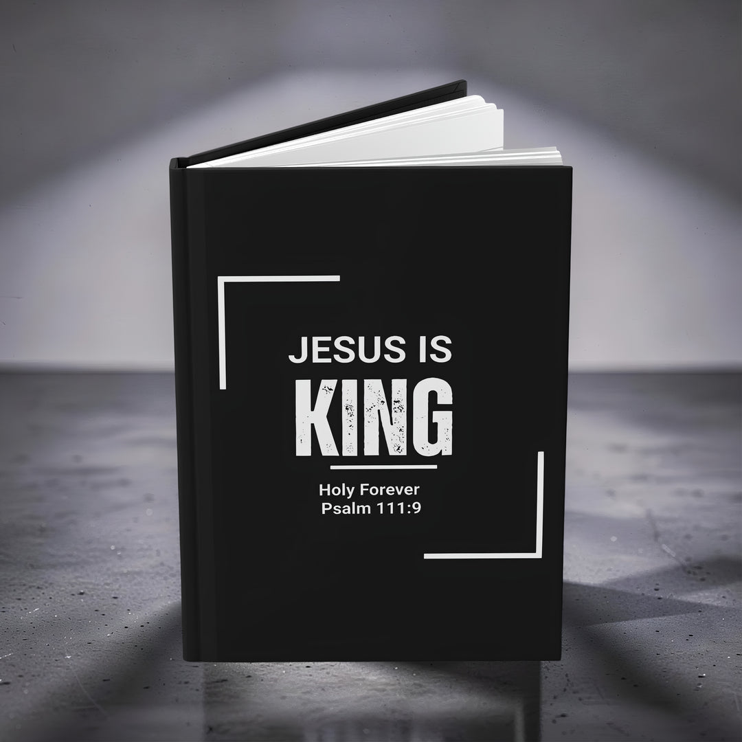 "Jesus Is King" Christian Notebook (Psalm 111:9)