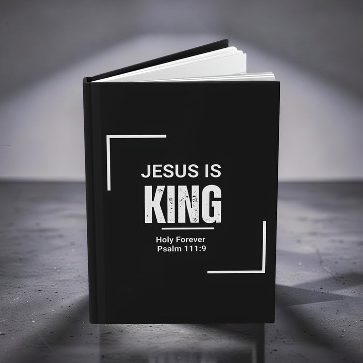 "Jesus Is King" Christian Notebook (Psalm 111:9)