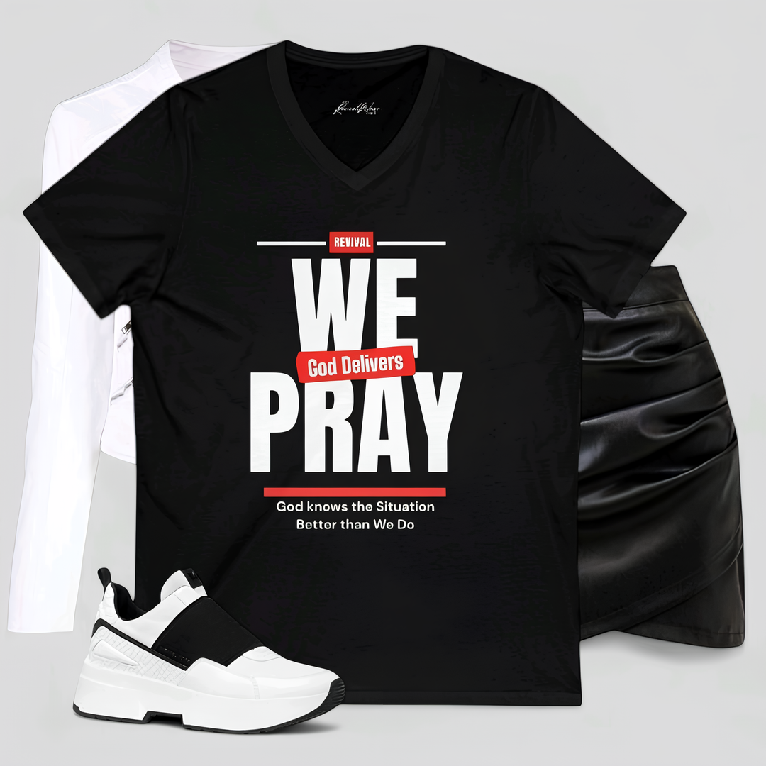 Revival Message Women's V-Neck Tee - 'God Delivers' Inspirational ShirRevivalWear BrandS
M
L
XL
2XL




Width, in
17.99
20.00
22.01
23.98
25.98


Length, in
27.72
28.74
29.72
30.75
31.73


Sleeve length, in
8.90
9.17
9.45
9.72
10.00



Introducing a stRevivalWear Brand V-neckRevival Message Women's V-Neck Tee
