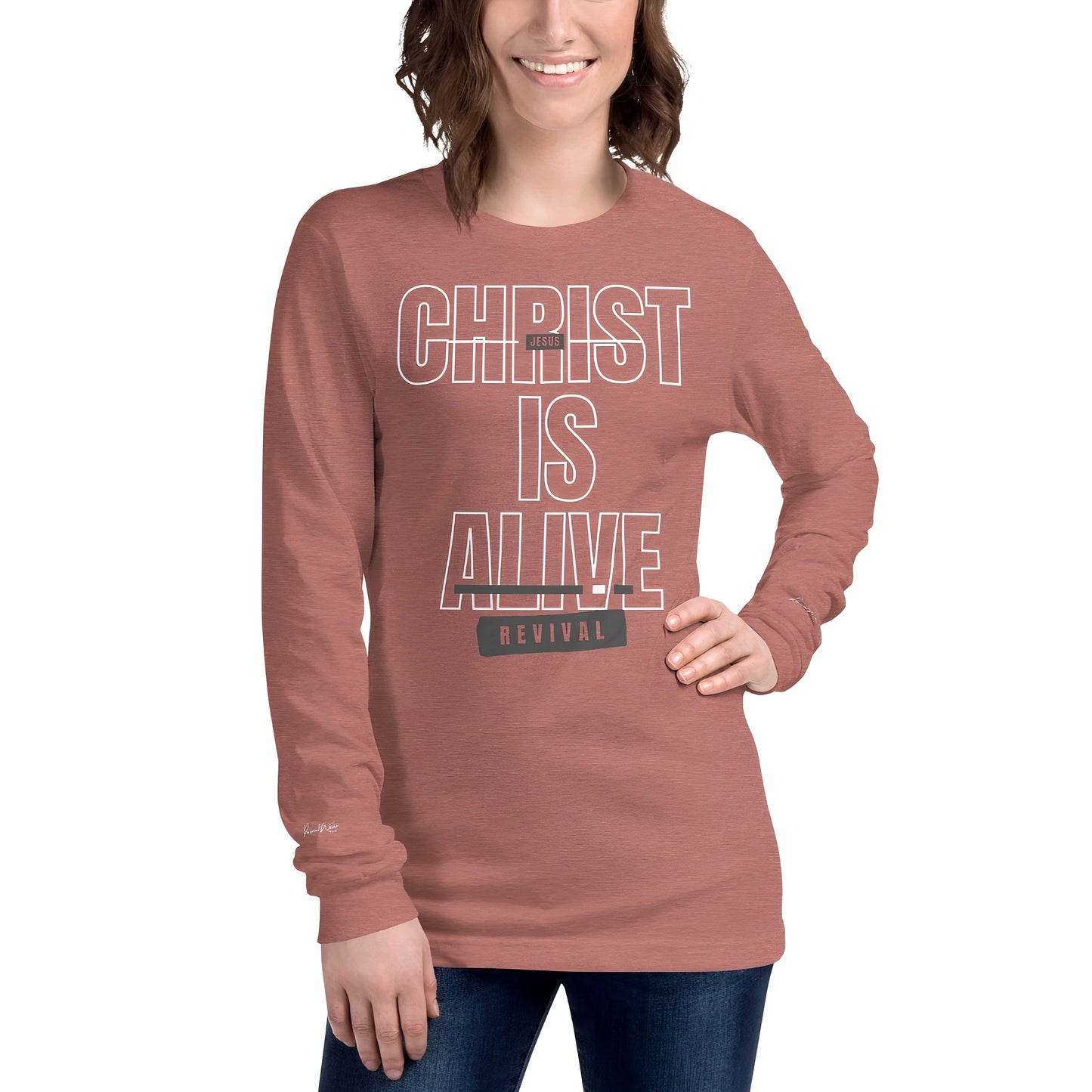 Christ is Alive Long Sleeve Christian Tee