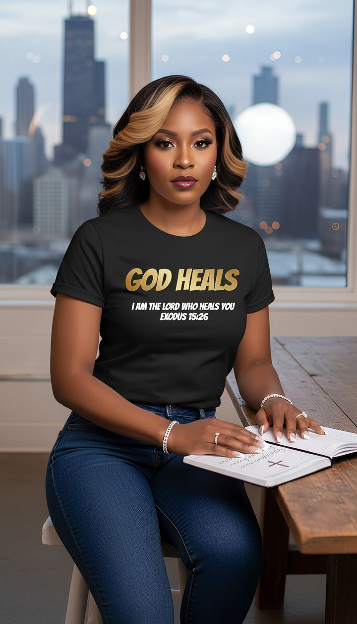 GOD HEALS Women's Revival tee