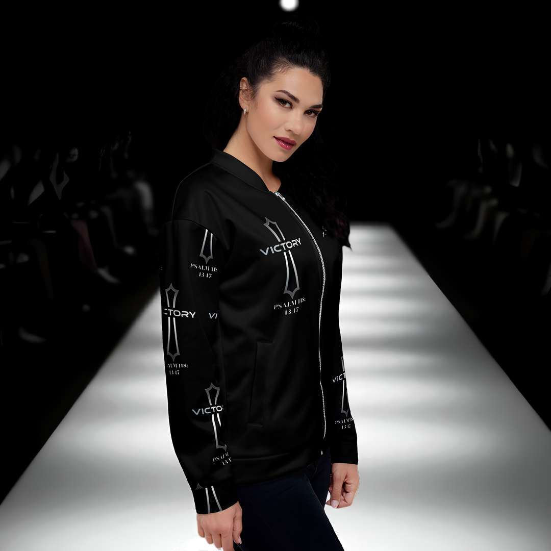 Victory in Jesus women's Bomber Jacket