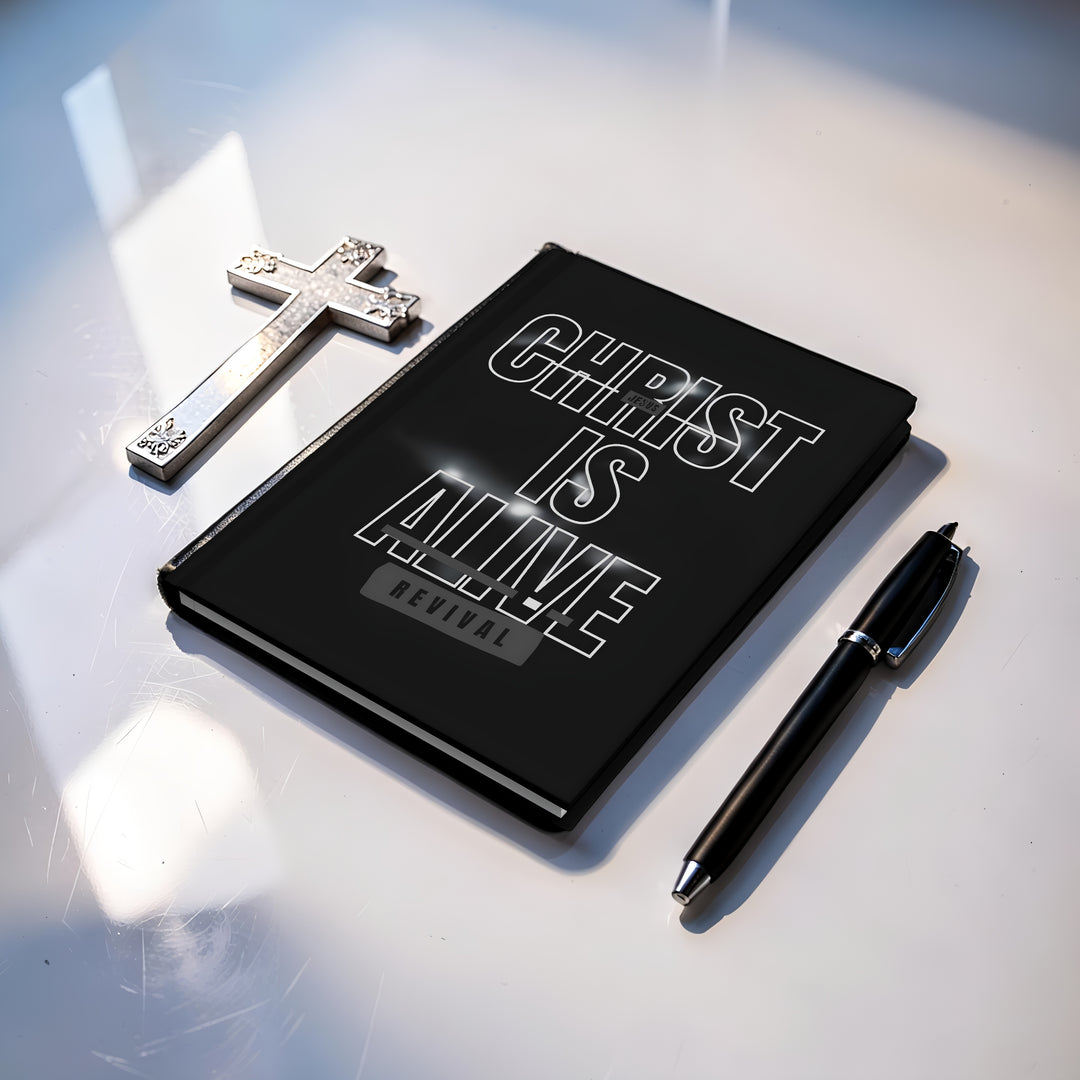 Christ Is Alive Hardcover Journal — Revival Christian Prayer & Scripture Notebook