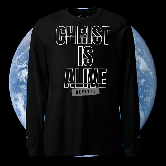 Christ is Alive Long Sleeve Christian Tee