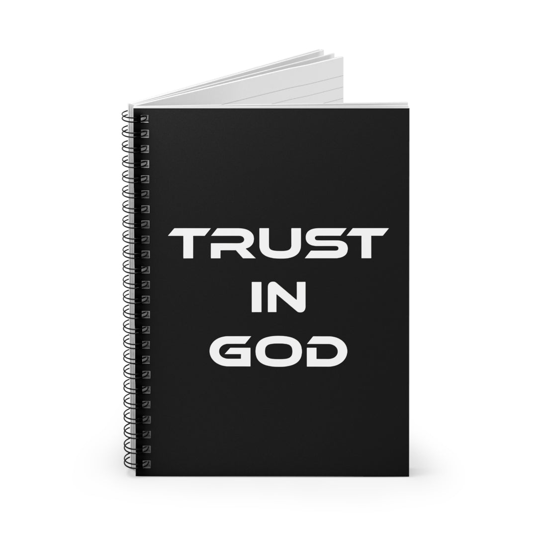 Trust in God Spiral Notebook — Inspirational Christian Ruled Journal