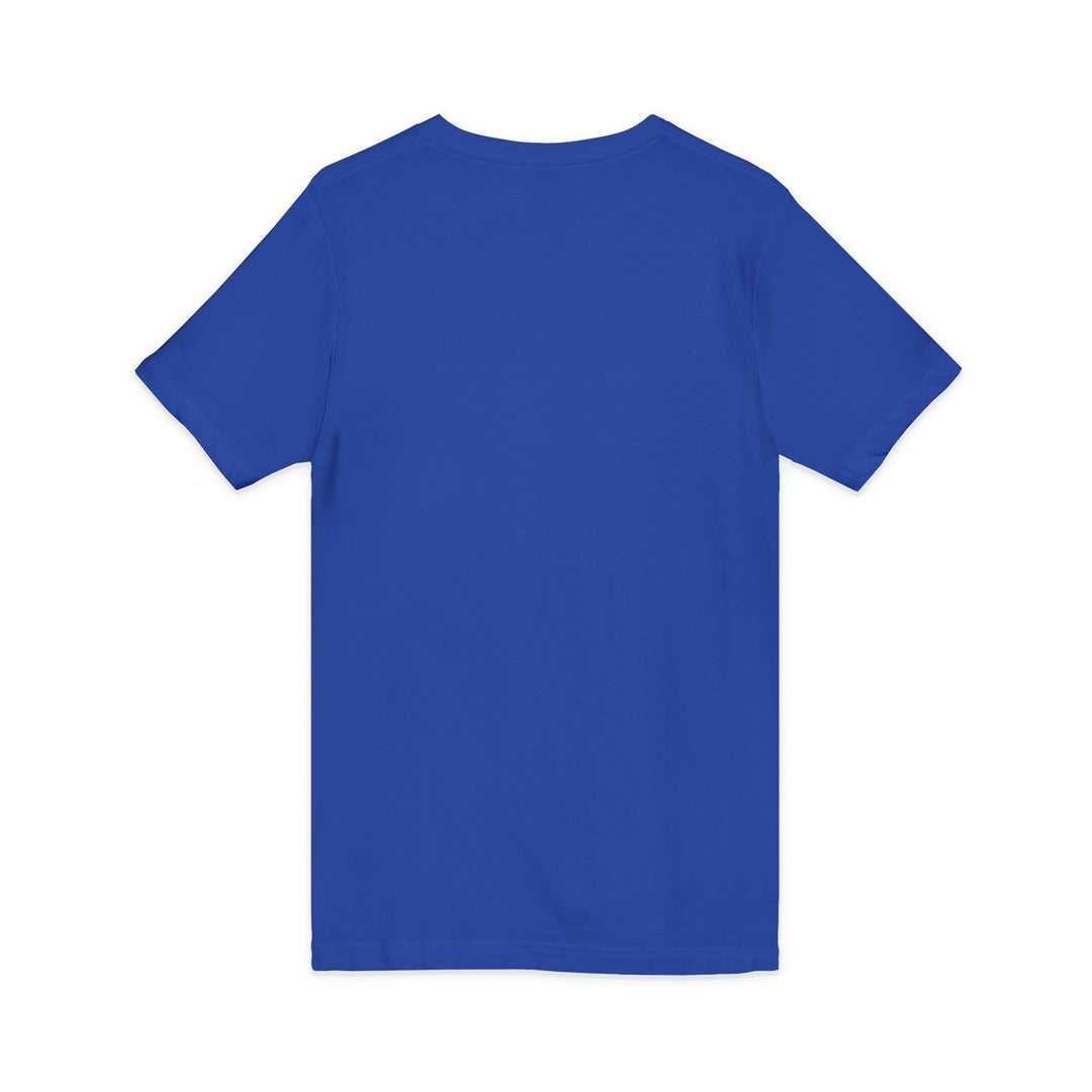 Jesus Faith V-Neck Tee — "In the Name of Jesus!" Christian Graphic Shirt