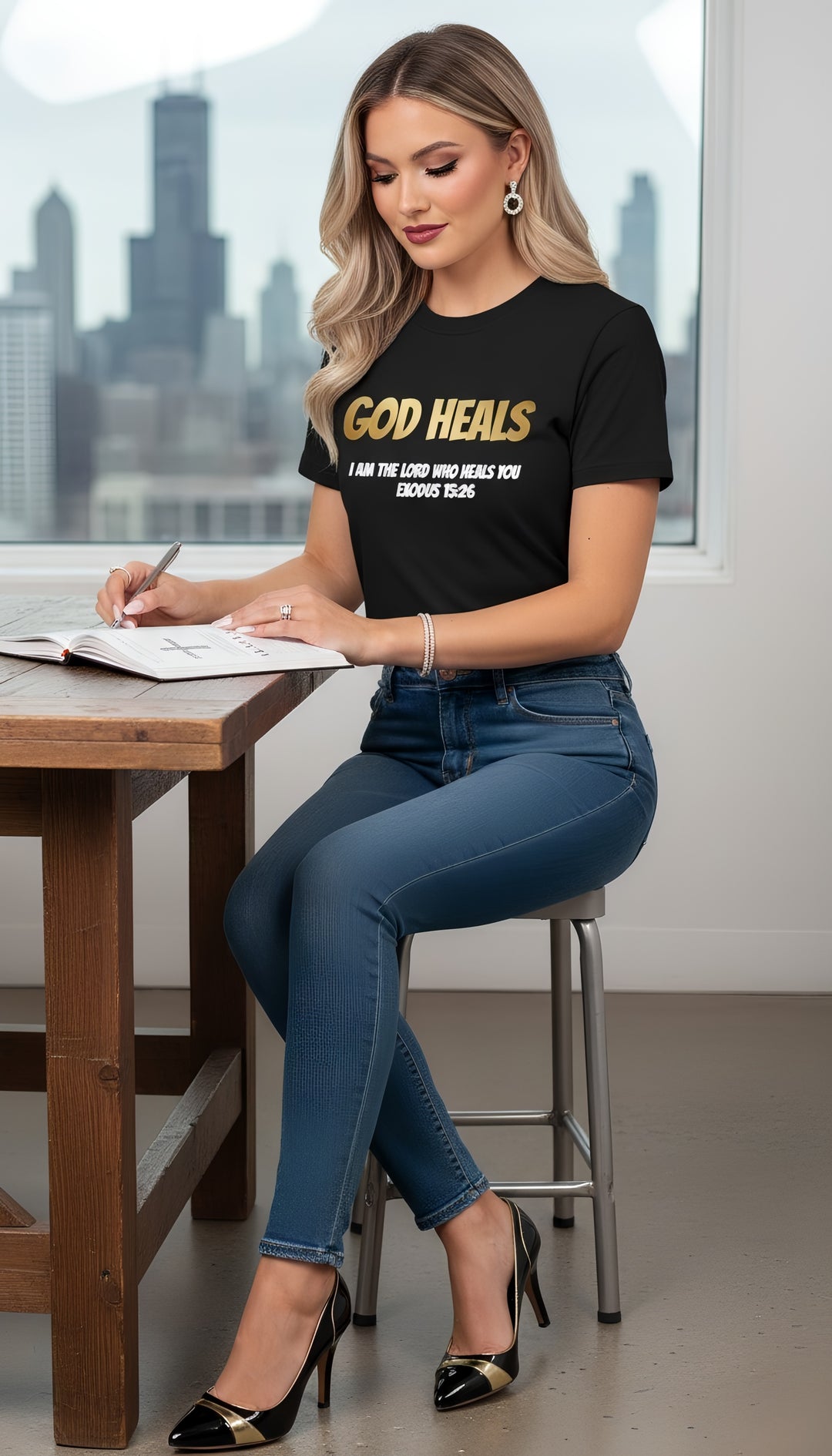GOD HEALS Women's Revival tee
