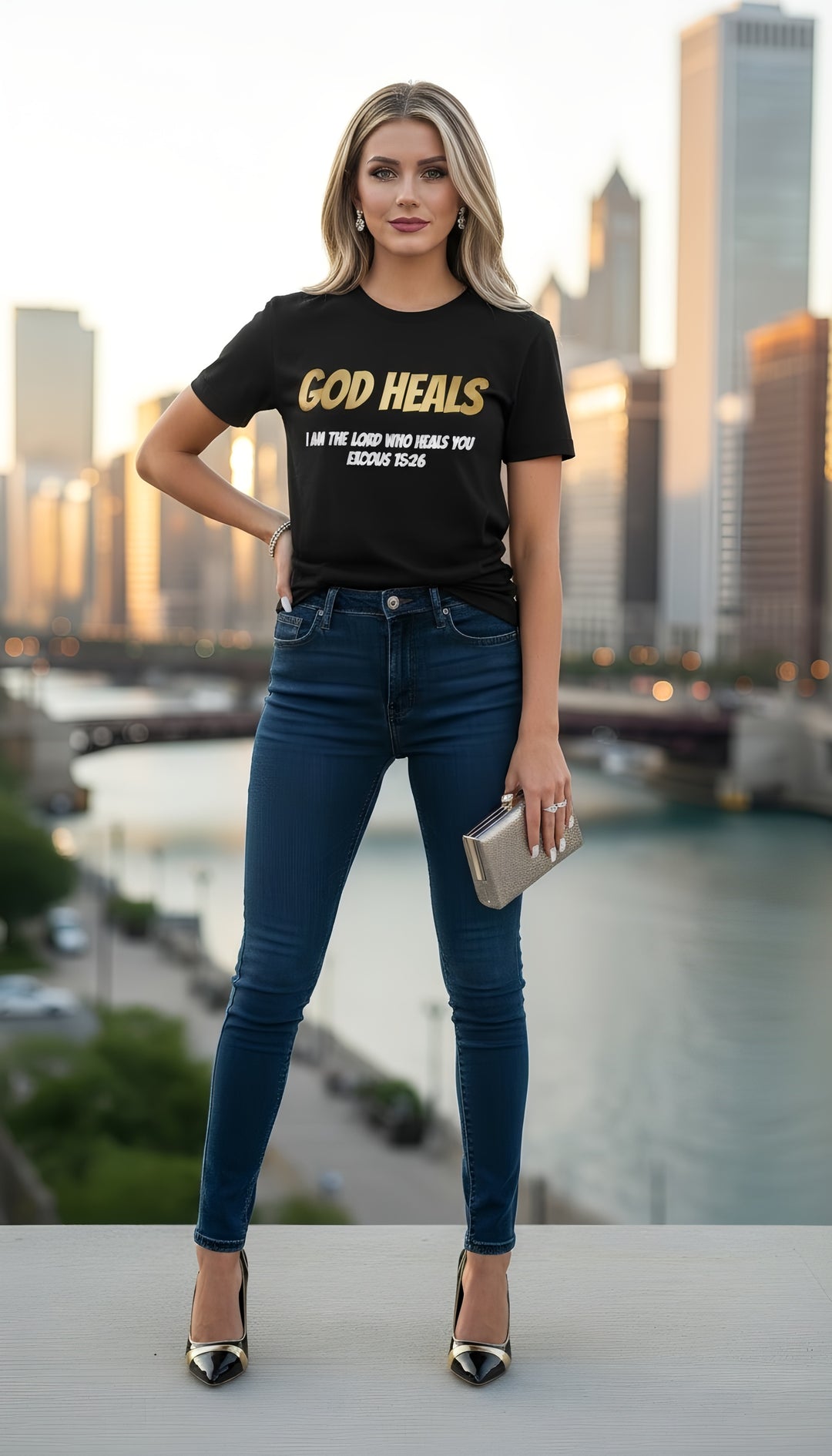 GOD HEALS Women's Revival tee