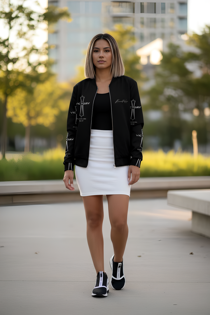 Victory in Jesus women's Bomber Jacket