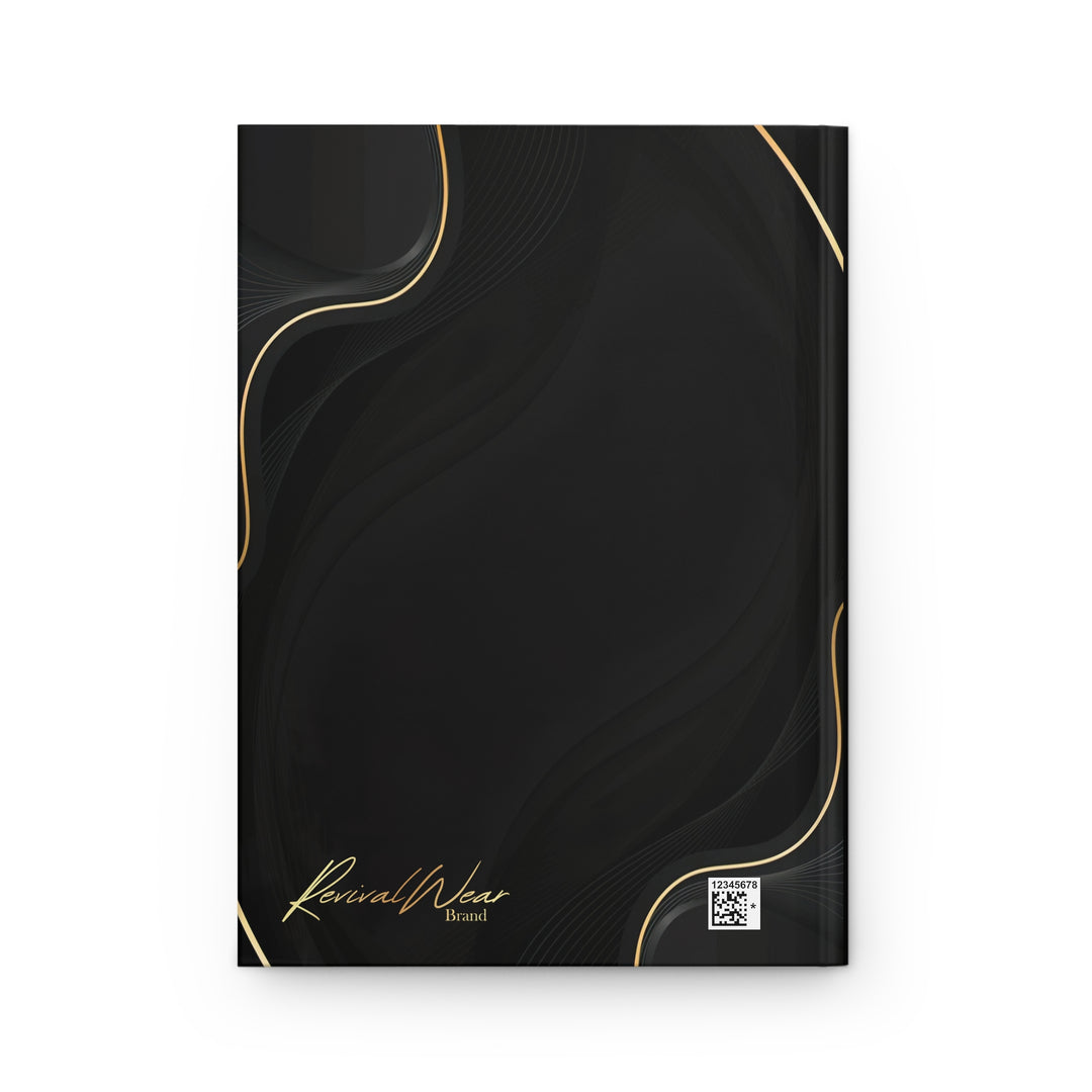#Jesus Hardcover Journal — Black & Gold Inspirational Devotional Notebook