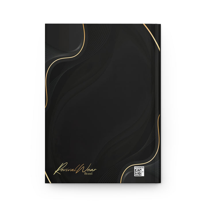 #Jesus Hardcover Journal — Black & Gold Inspirational Devotional Notebook