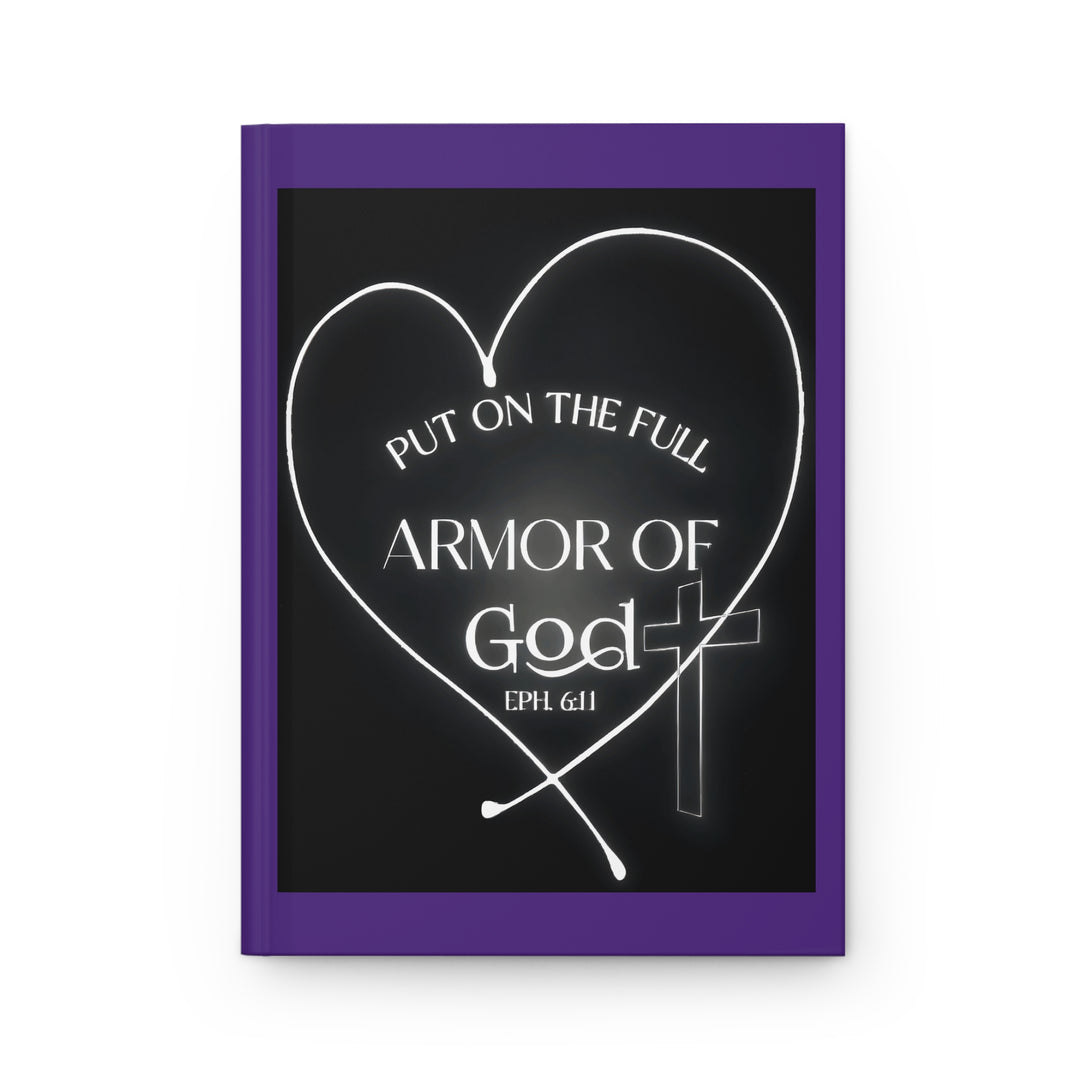 Armor of God Hardcover Journal — "Put On The Full Armor of God" Christian Prayer Notebook