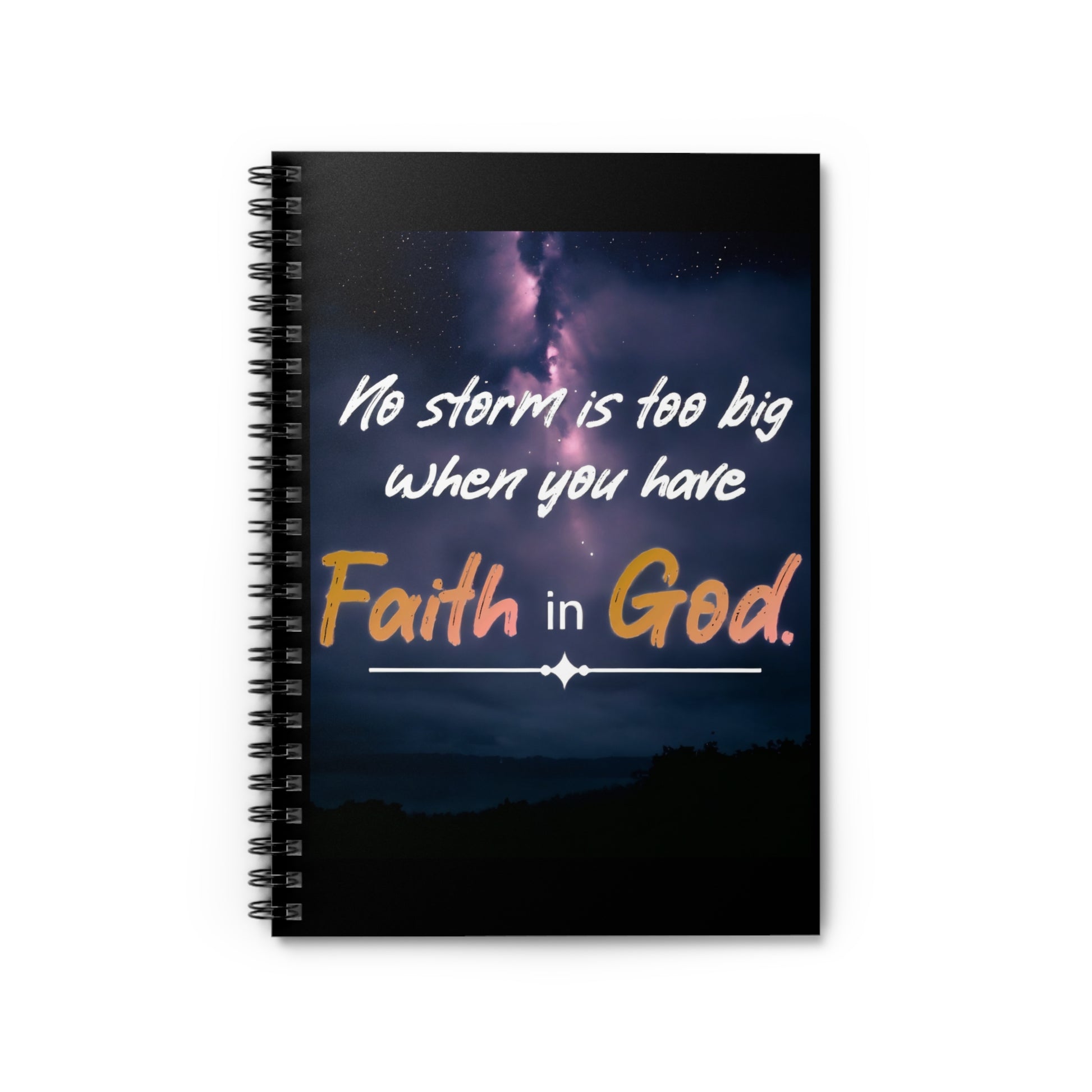 Faith in God Spiral Notebook - Ruled Line