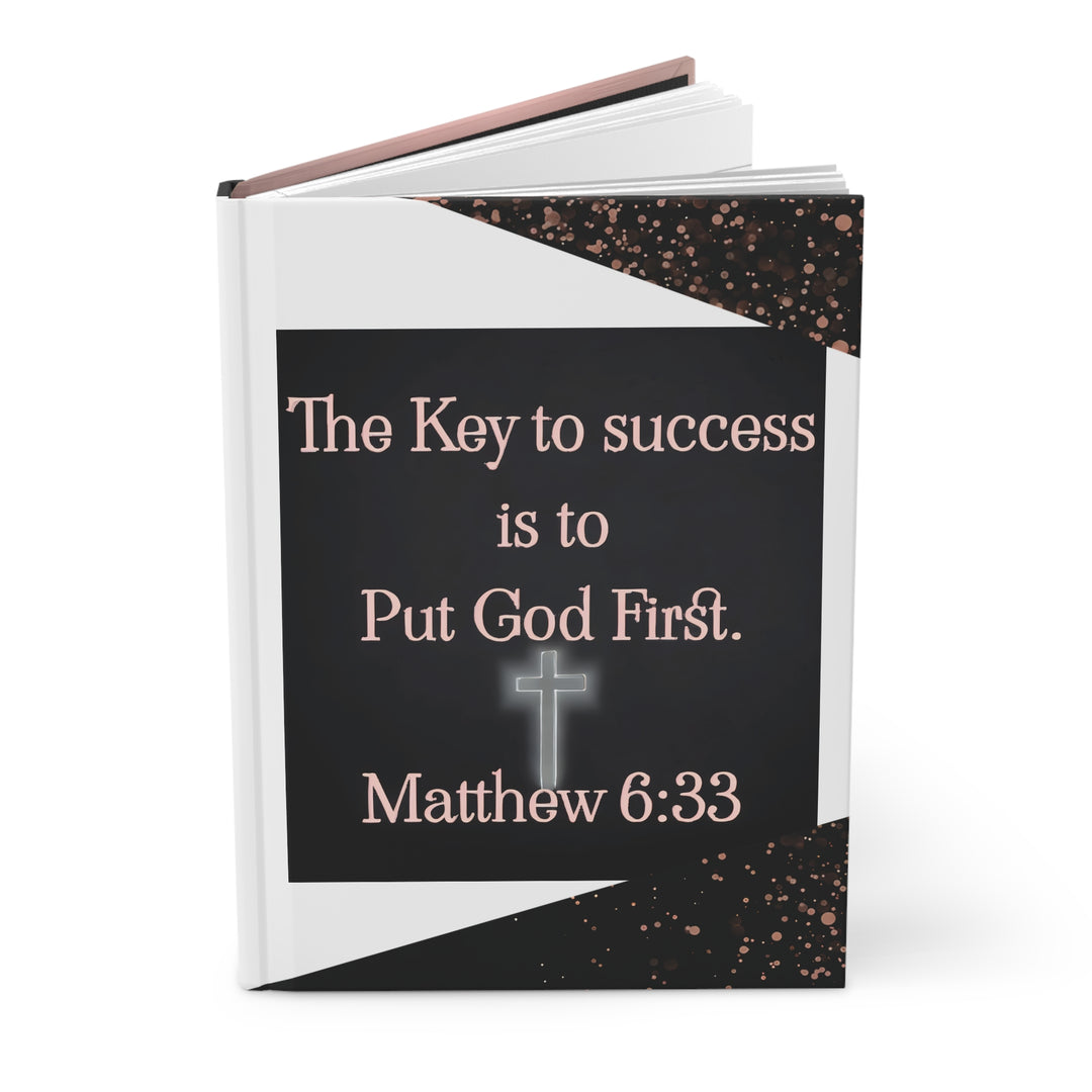 "Put God First" Matthew 6:33 Inspirational Christian Notebook