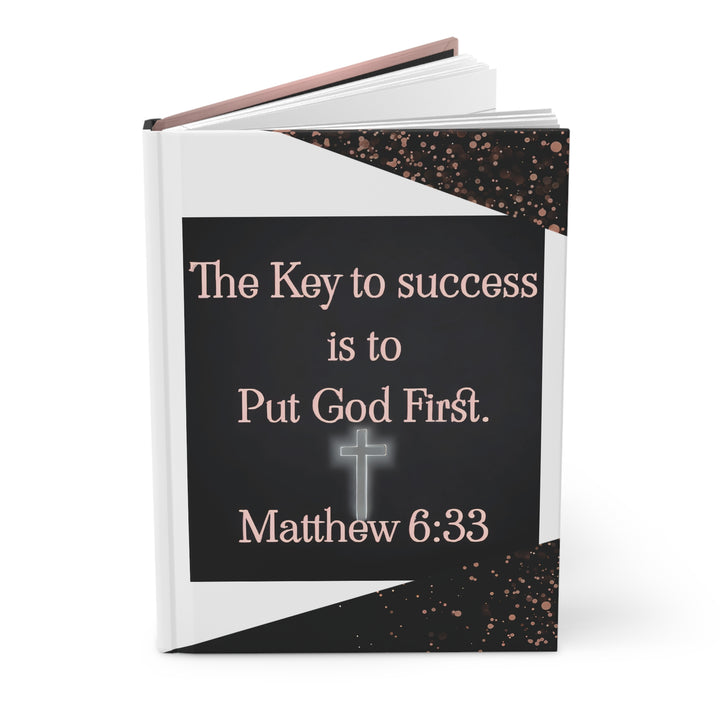 "Put God First" Matthew 6:33 Inspirational Christian Notebook