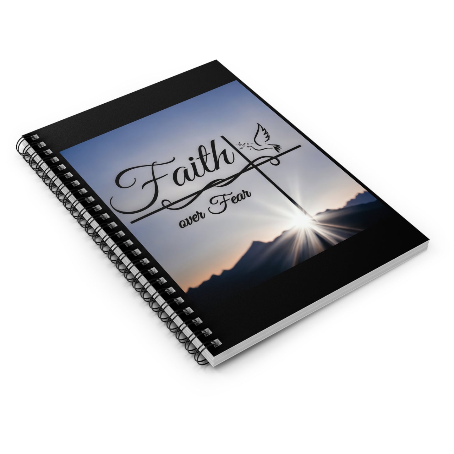 Faith over Fear Spiral Notebook - Ruled Line