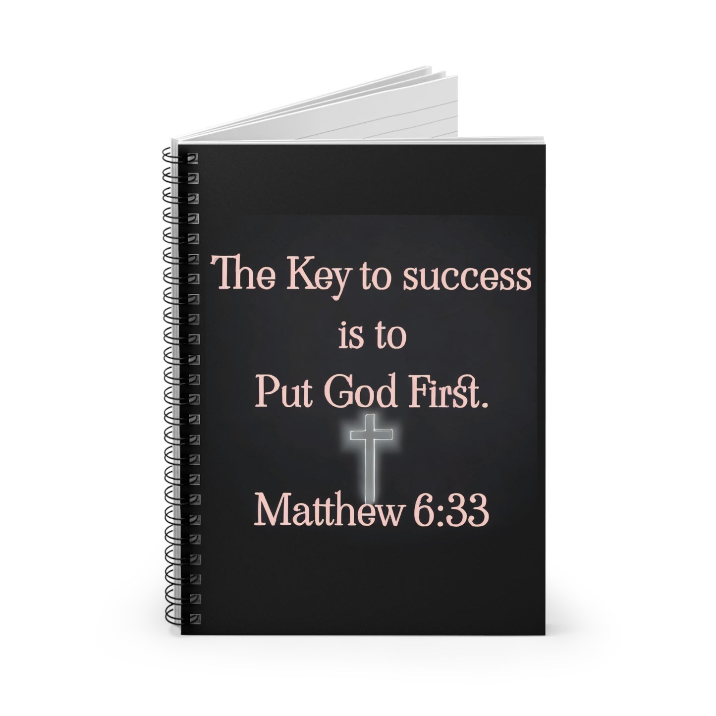 The Key to success Spiral Christian Notebook | RevivalWear Brand