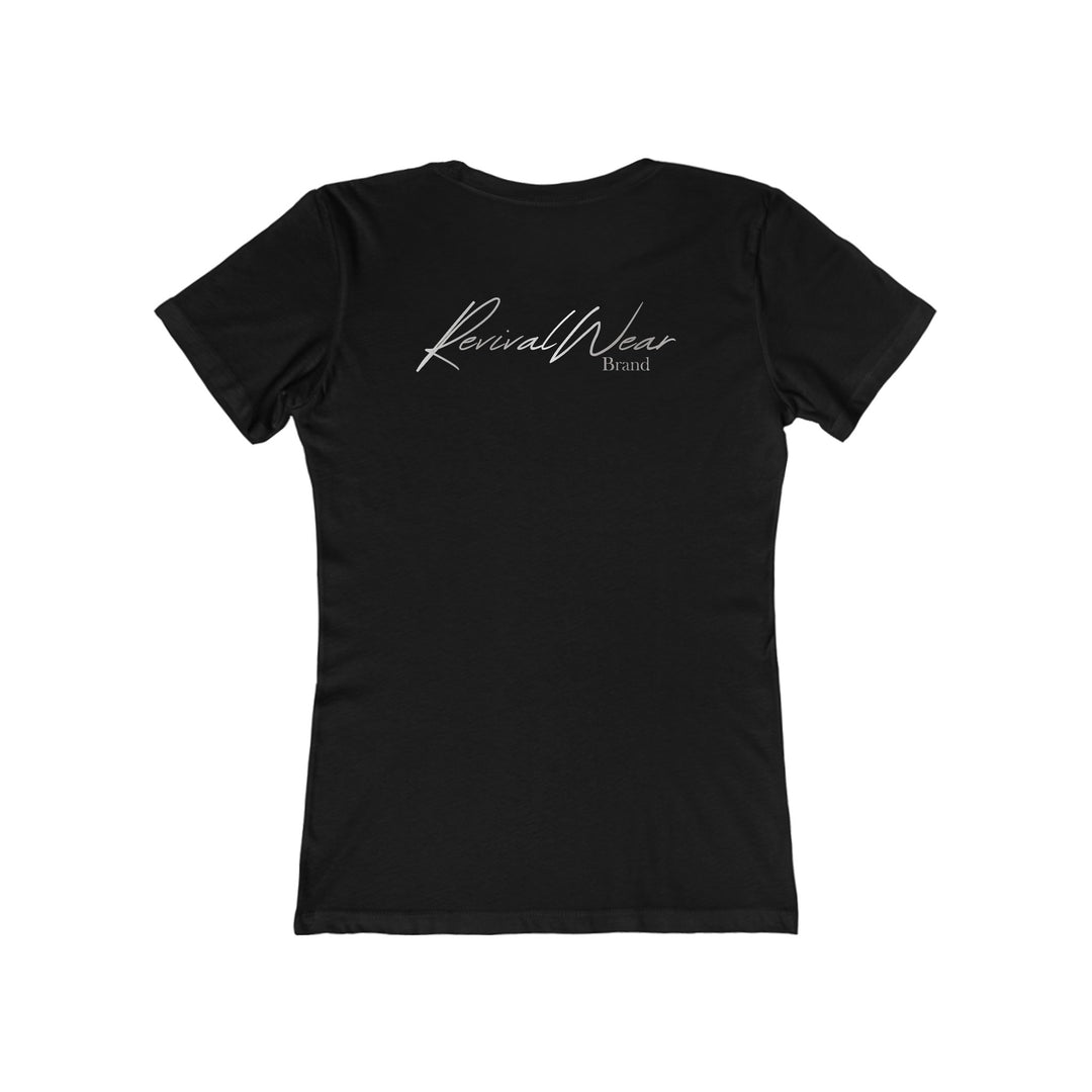 Jesus Has My Back Women's The Boyfriend Tee