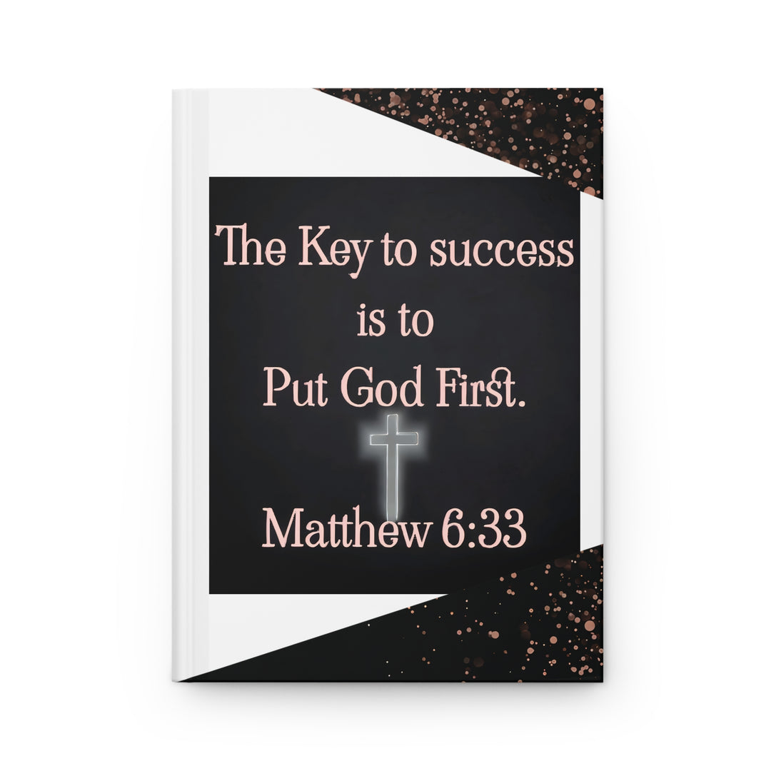 "Put God First" Matthew 6:33 Inspirational Christian Notebook