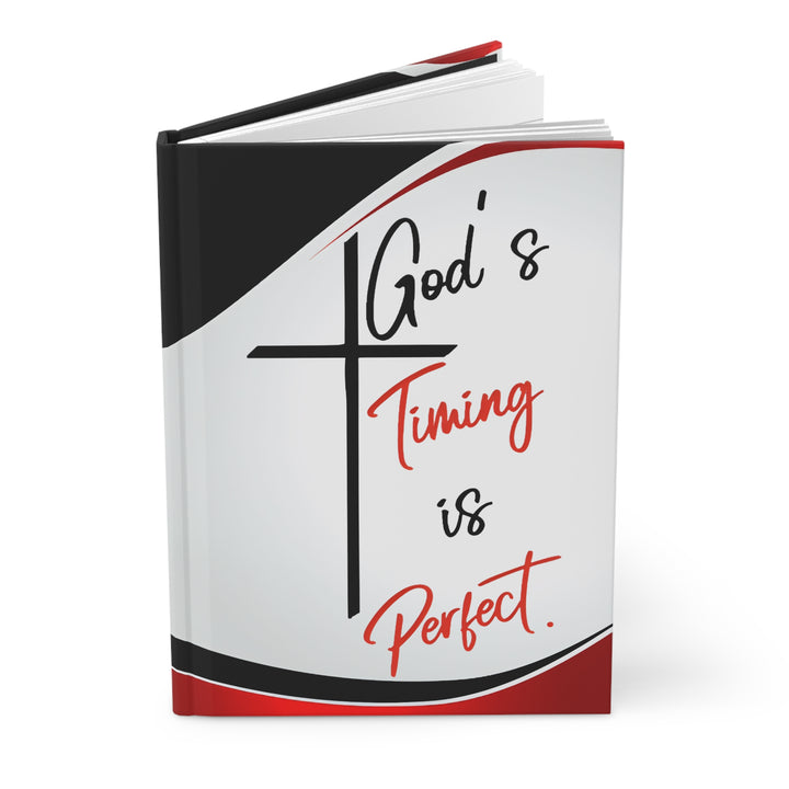 God's Timing Is Perfect Hardcover Journal — Christian Faith Prayer Notebook