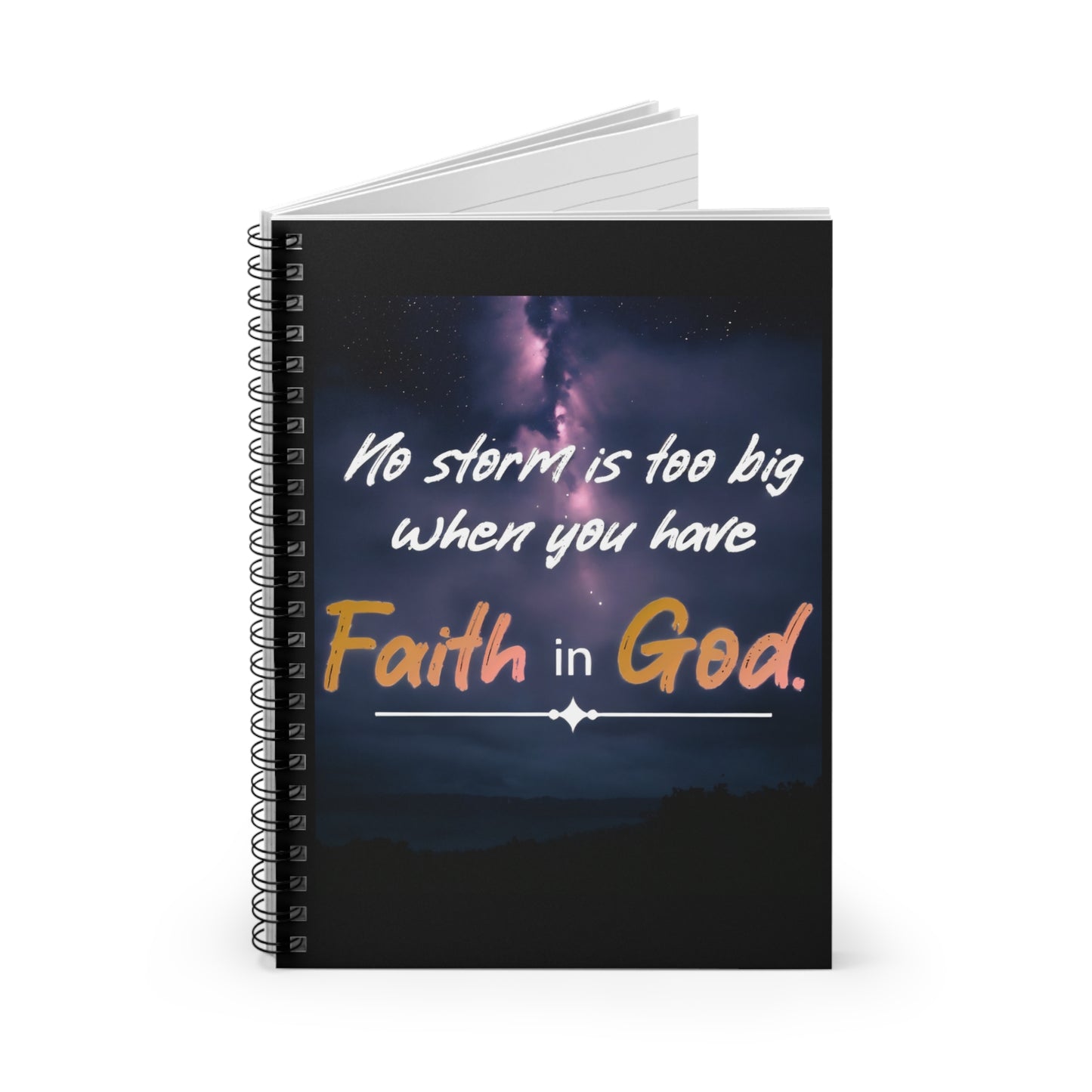 Faith in God Spiral Notebook - Ruled Line