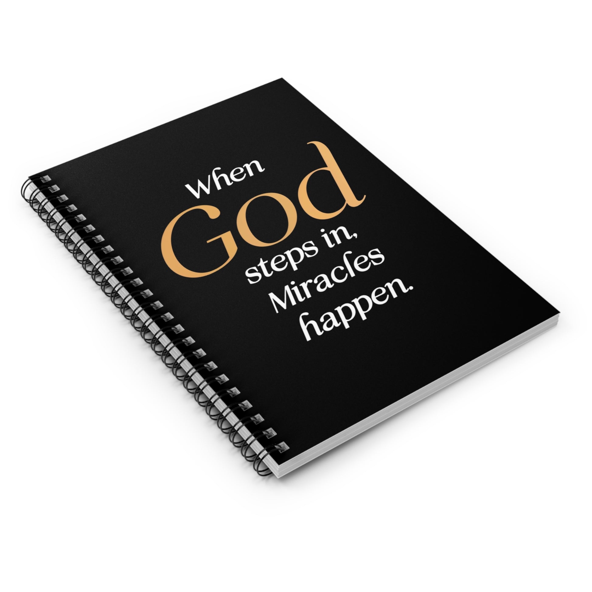 When God steps in Christian Notebook 