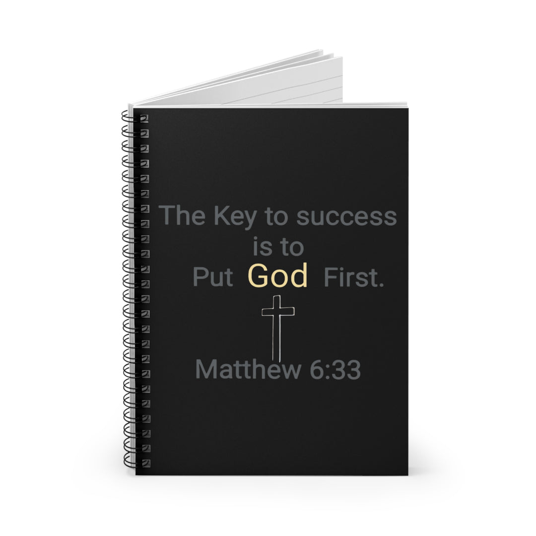 "Put God First" Matthew 6:33 Ruled Journal