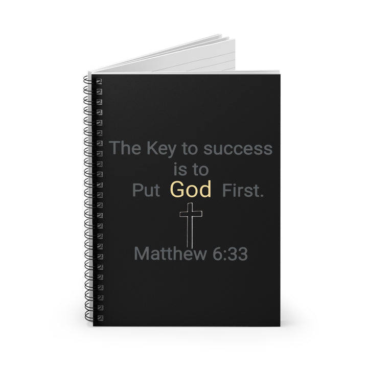 "Put God First" Matthew 6:33 Ruled Journal