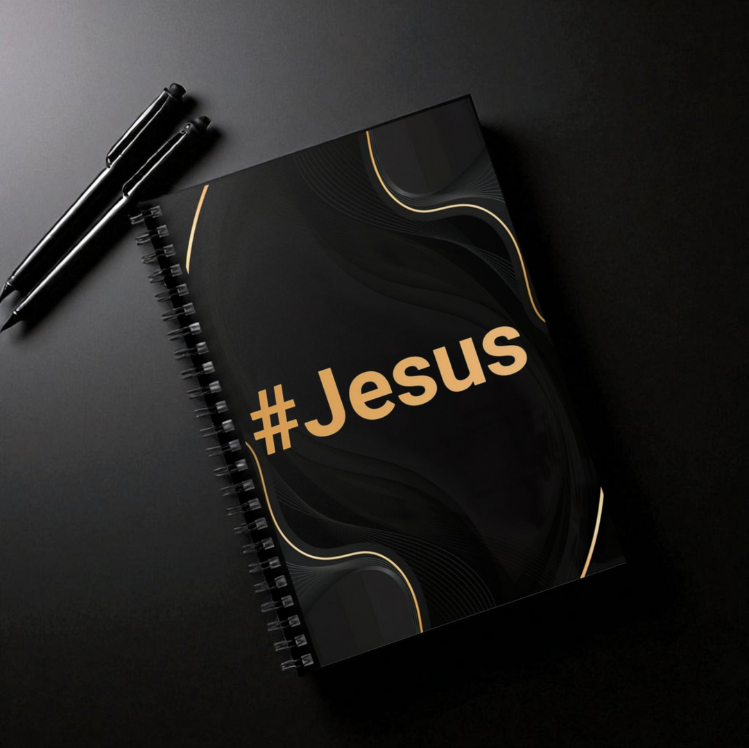 #Jesus Spiral Notebook - Ruled Line, Inspirational Journal, Faith-based Notepad, Christian Gift, Prayer Journal, Study Planner