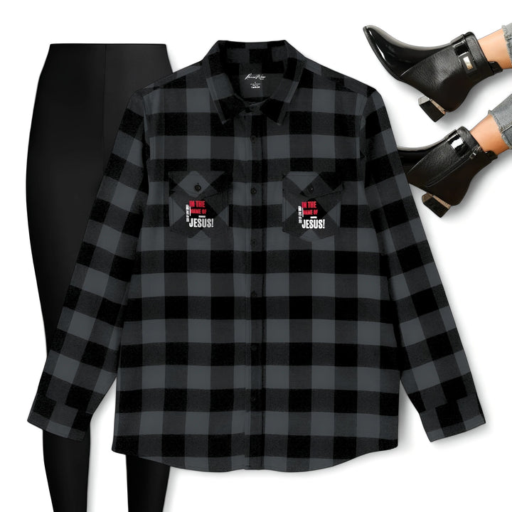In The Name of JESUS! Flannel Shirt