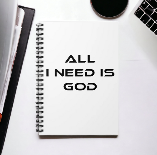 All I need is God Spiral Notebook - Ruled Line