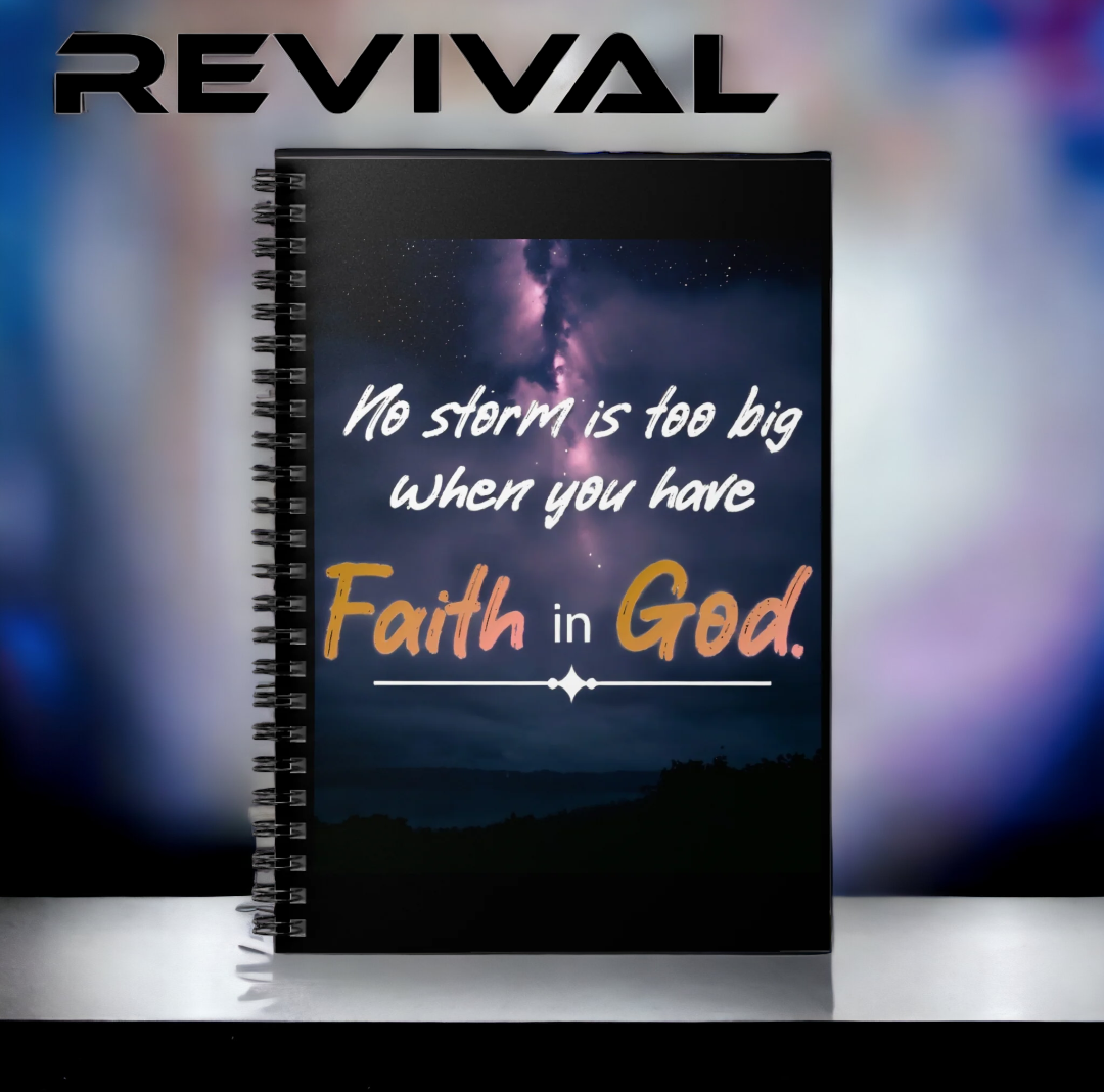 Faith in God Spiral Notebook - Ruled Line