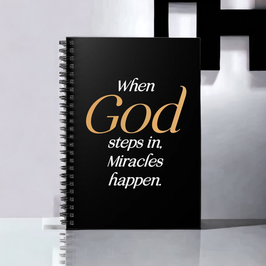 When God steps in Christian Notebook 