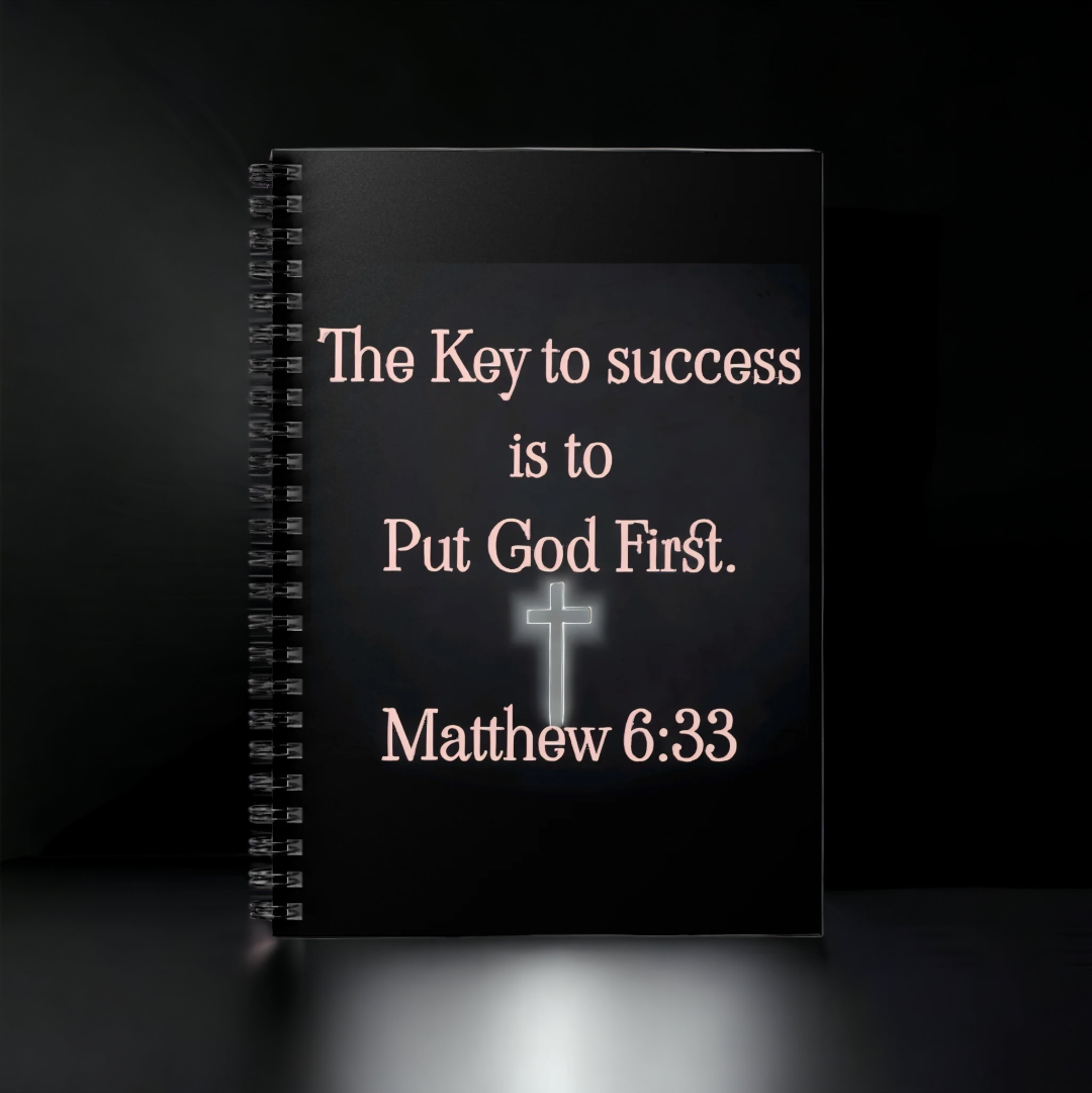 The Key to success Spiral Christian Notebook | RevivalWear Brand