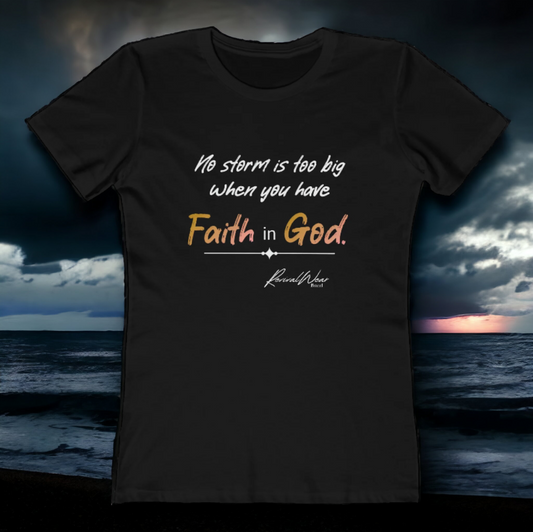 Faith In God Women's The Boyfriend Tee