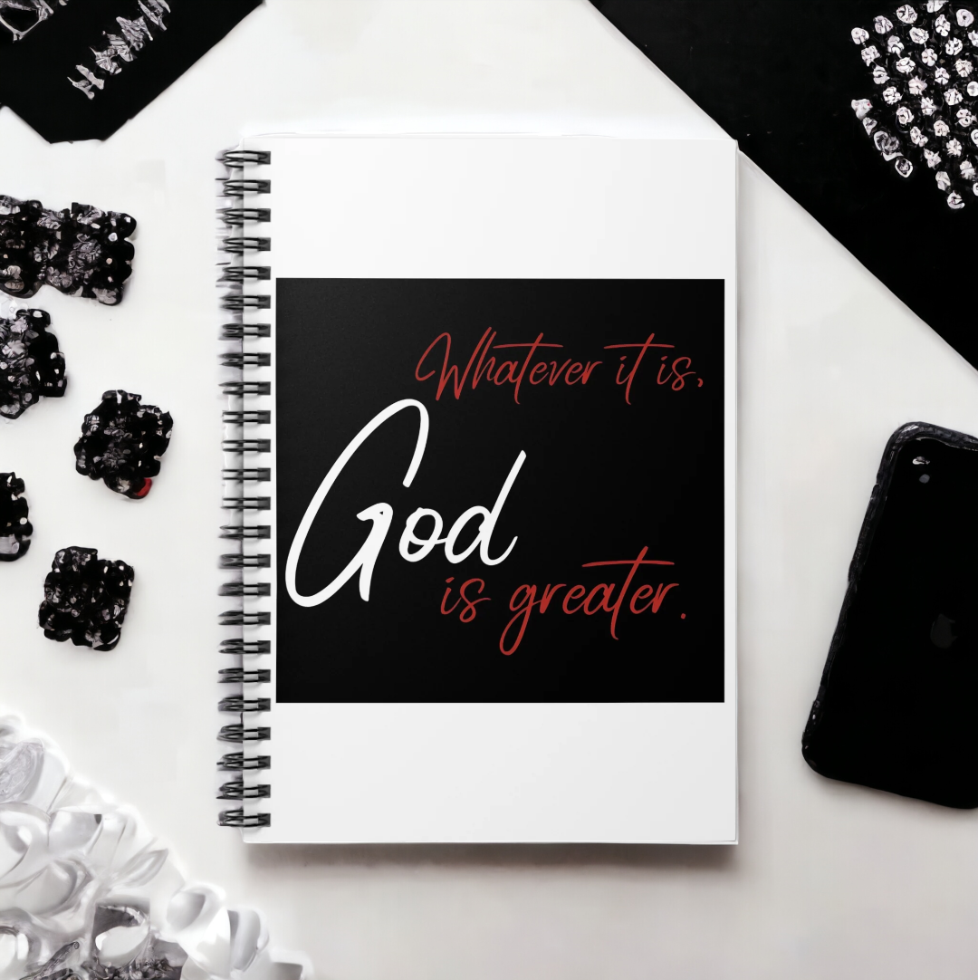 God Is Greater Christian Spiral Notebook - Ruled Line