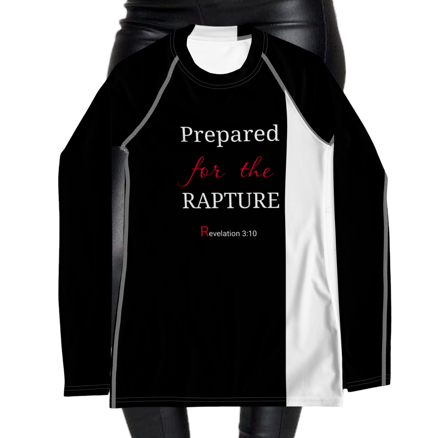 Prepared for the Rapture Women's Rash Guard