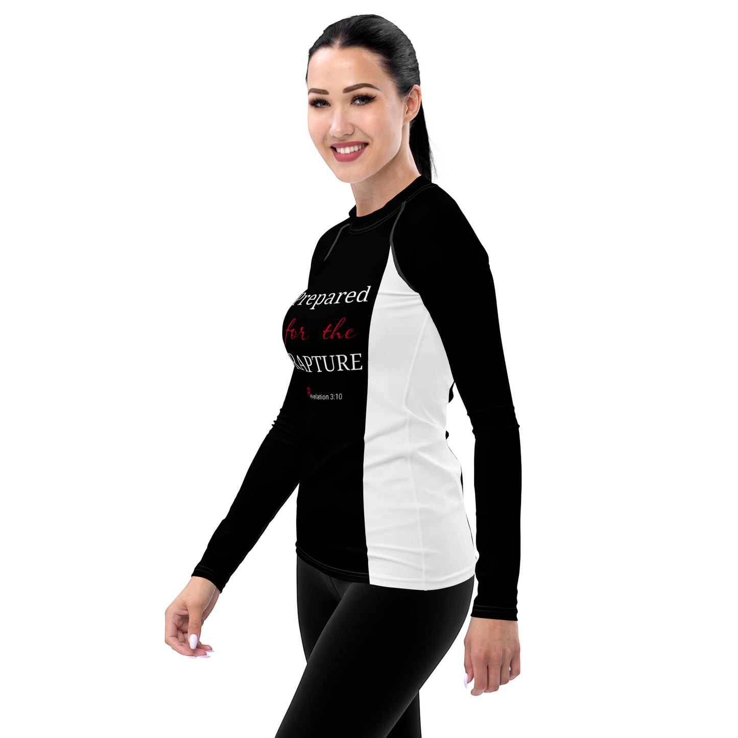 Prepared for the Rapture Women's Rash Guard