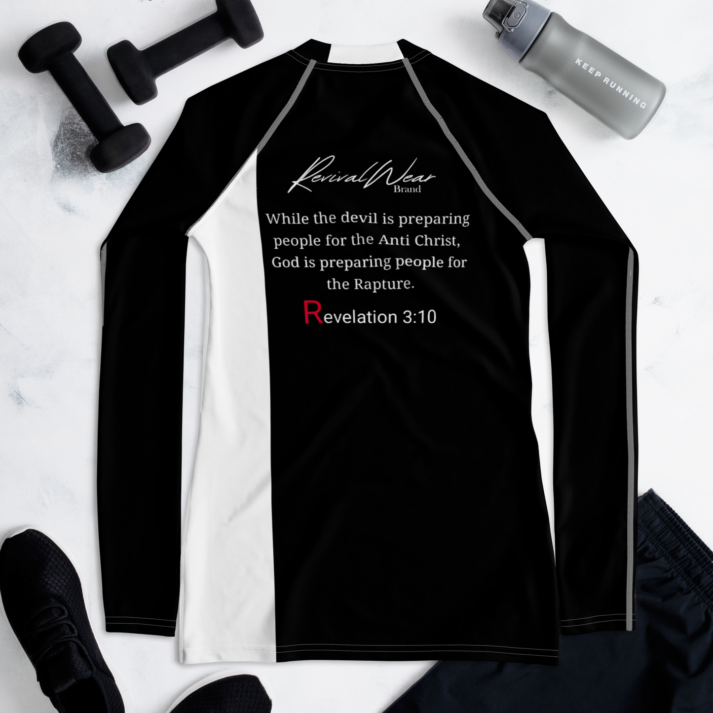 Prepared for the Rapture Women's Rash Guard