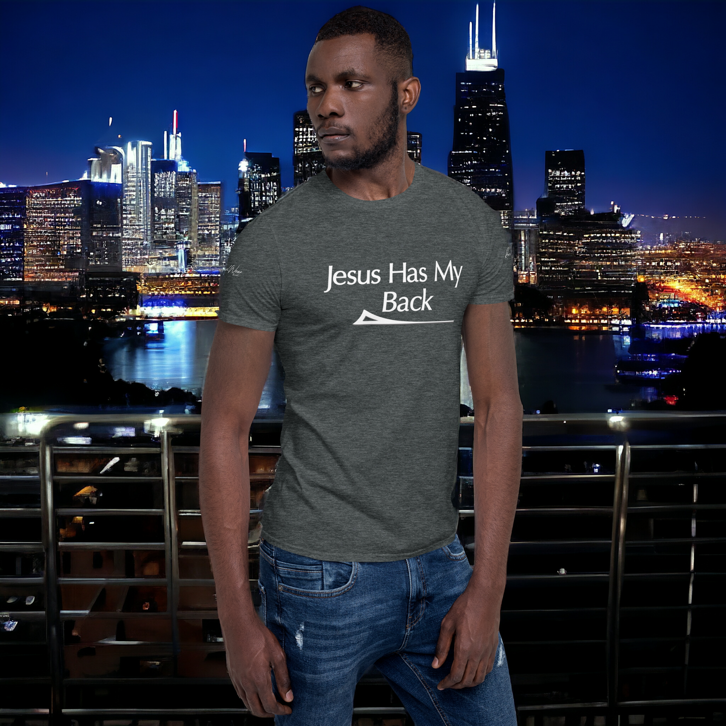 Jesus has my back Short-Sleeve Christian T-Shirt