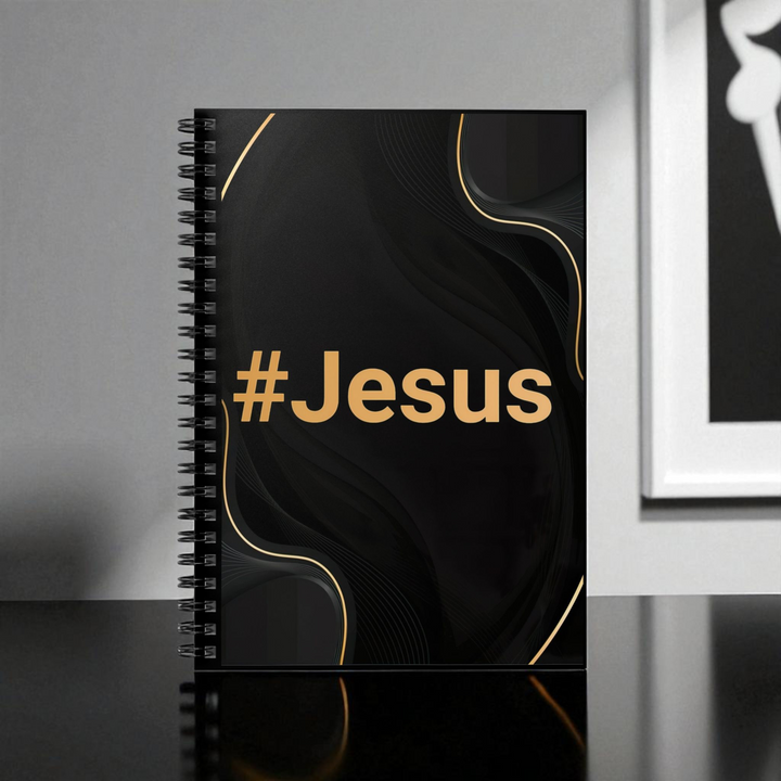 #Jesus Spiral Notebook - Ruled Line, Inspirational Journal, Faith-based Notepad, Christian Gift, Prayer Journal, Study Planner