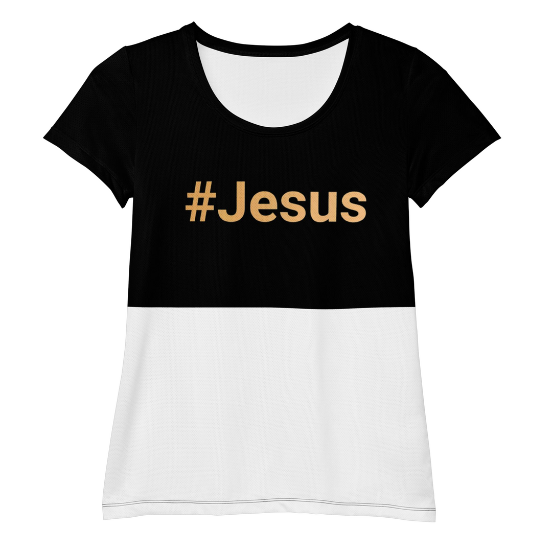 Hashtag Jesus Women's athletic Christian Fashion t-shirt
